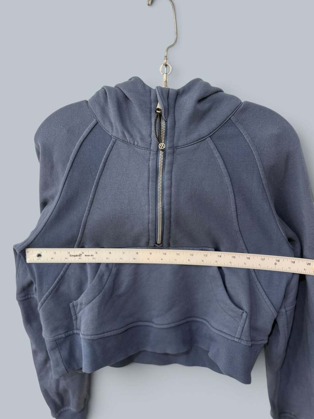 Lululemon Scuba Oversized Half-Zip Hoodie Iron Blue - Picture 8 of 9
